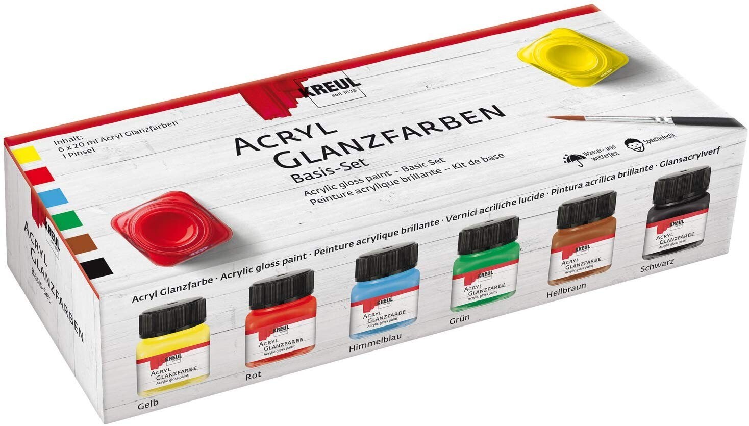 Cover: 4000798796006 | Kreul 79600 - Acryl Glanzfarben, 6er Set | A600543 | Deutsch | 2011