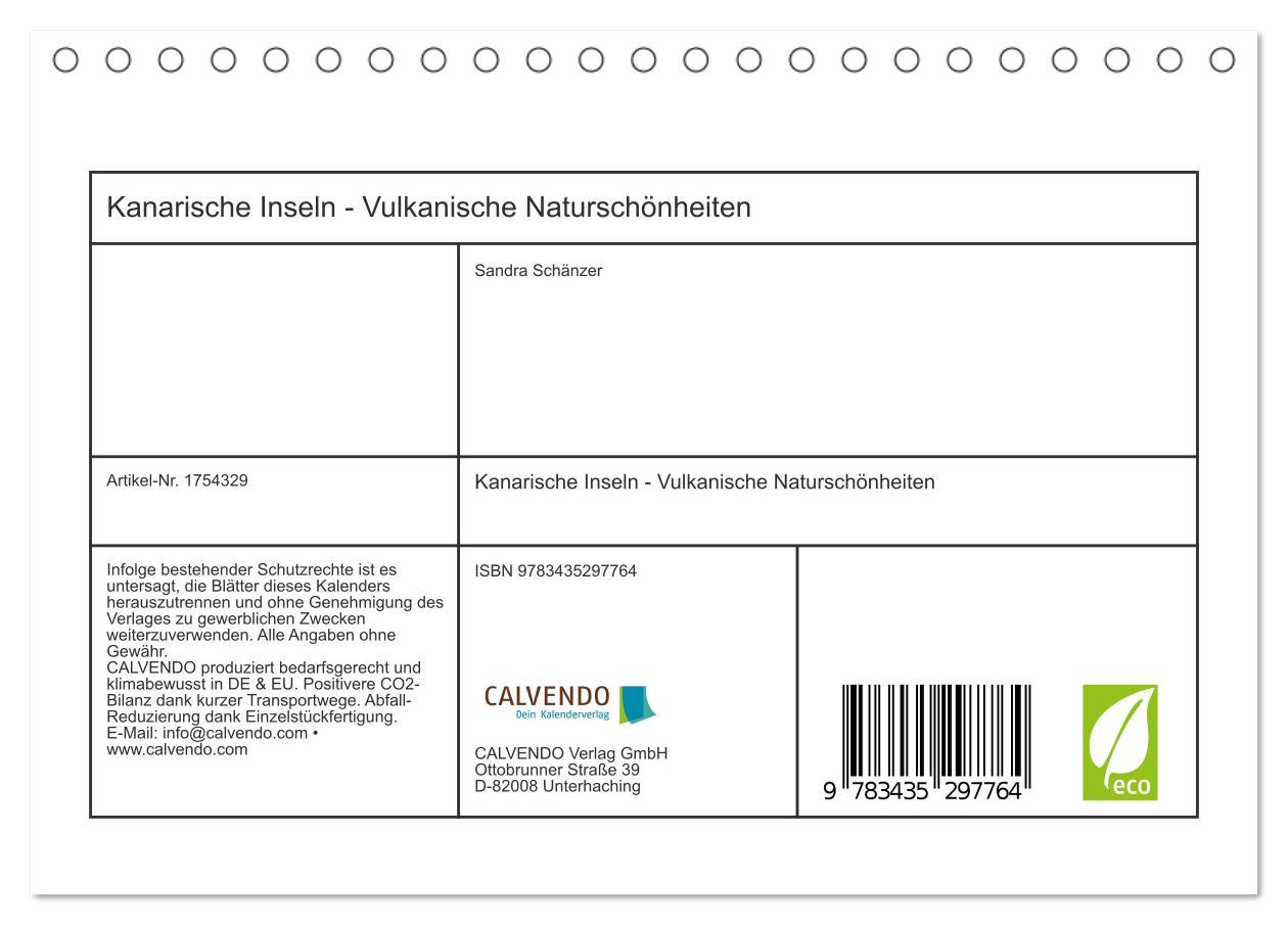 Bild: 9783435297764 | Kanarische Inseln - Vulkanische Naturschönheiten (Tischkalender...