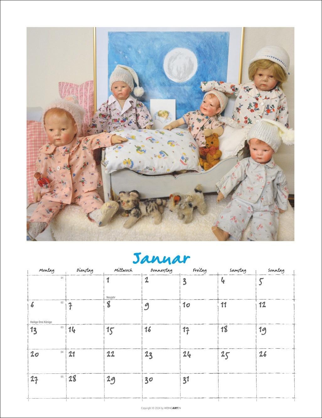 Bild: 9783839900499 | Käthe Kruse Puppen Kalender 2025 | Kalender | Spiralbindung | 14 S.