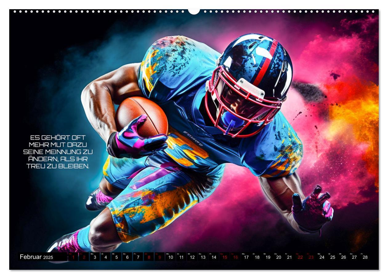 Bild: 9783383874703 | American Football und Motivation (hochwertiger Premium Wandkalender...