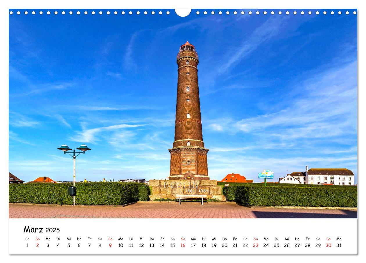 Bild: 9783435492565 | Borkum, bezaubernde Nordseeinsel (Wandkalender 2025 DIN A3 quer),...