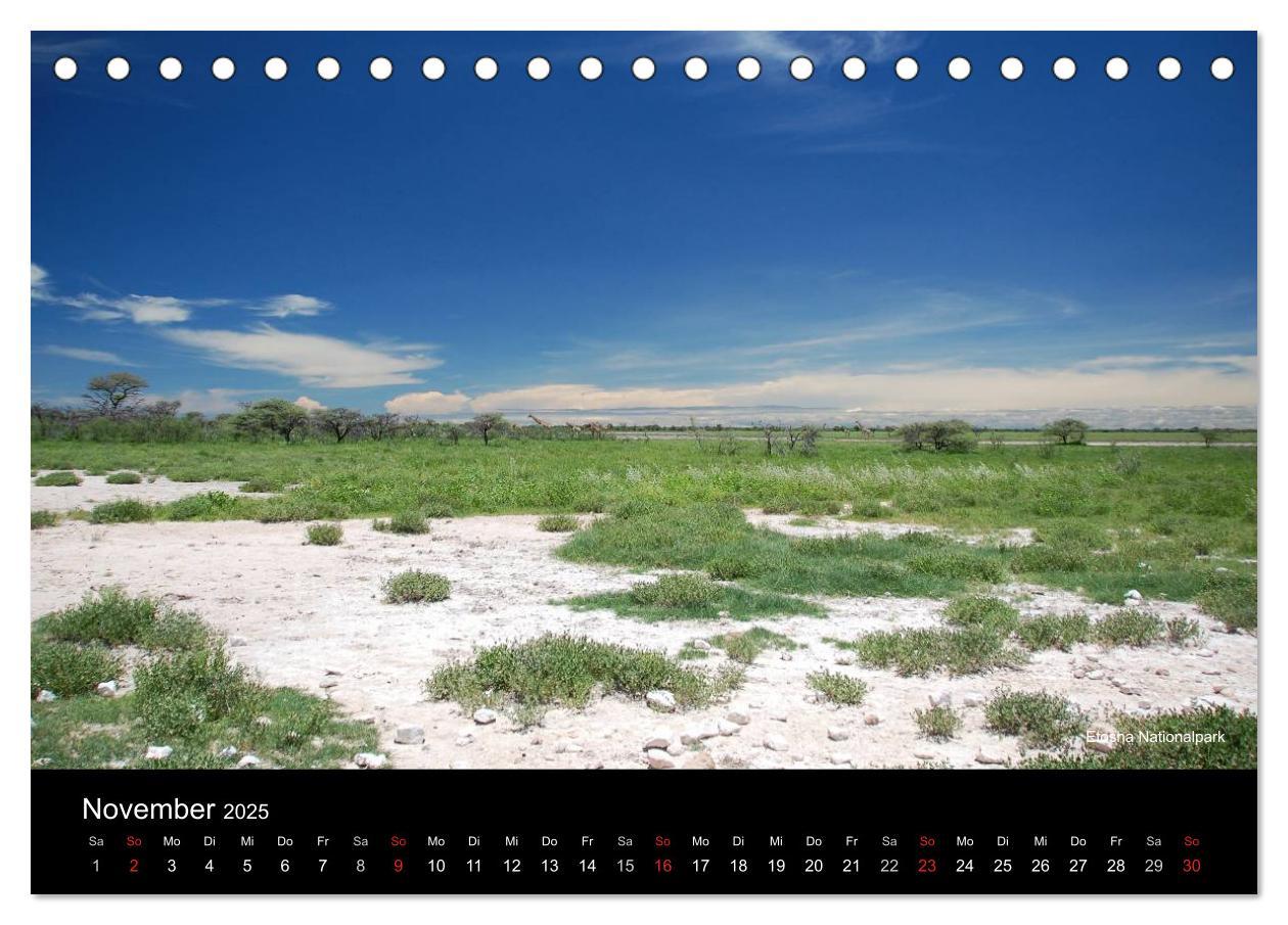 Bild: 9783435786336 | Namibia (Tischkalender 2025 DIN A5 quer), CALVENDO Monatskalender