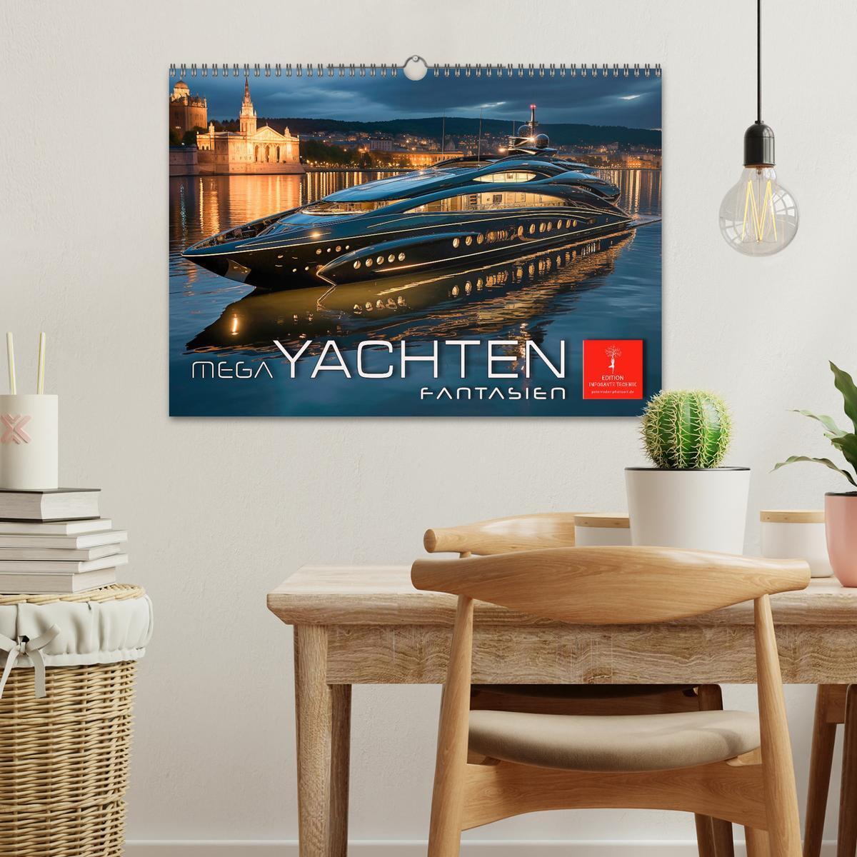 Bild: 9783383885969 | Mega Yachten Fantasien (Wandkalender 2025 DIN A3 quer), CALVENDO...