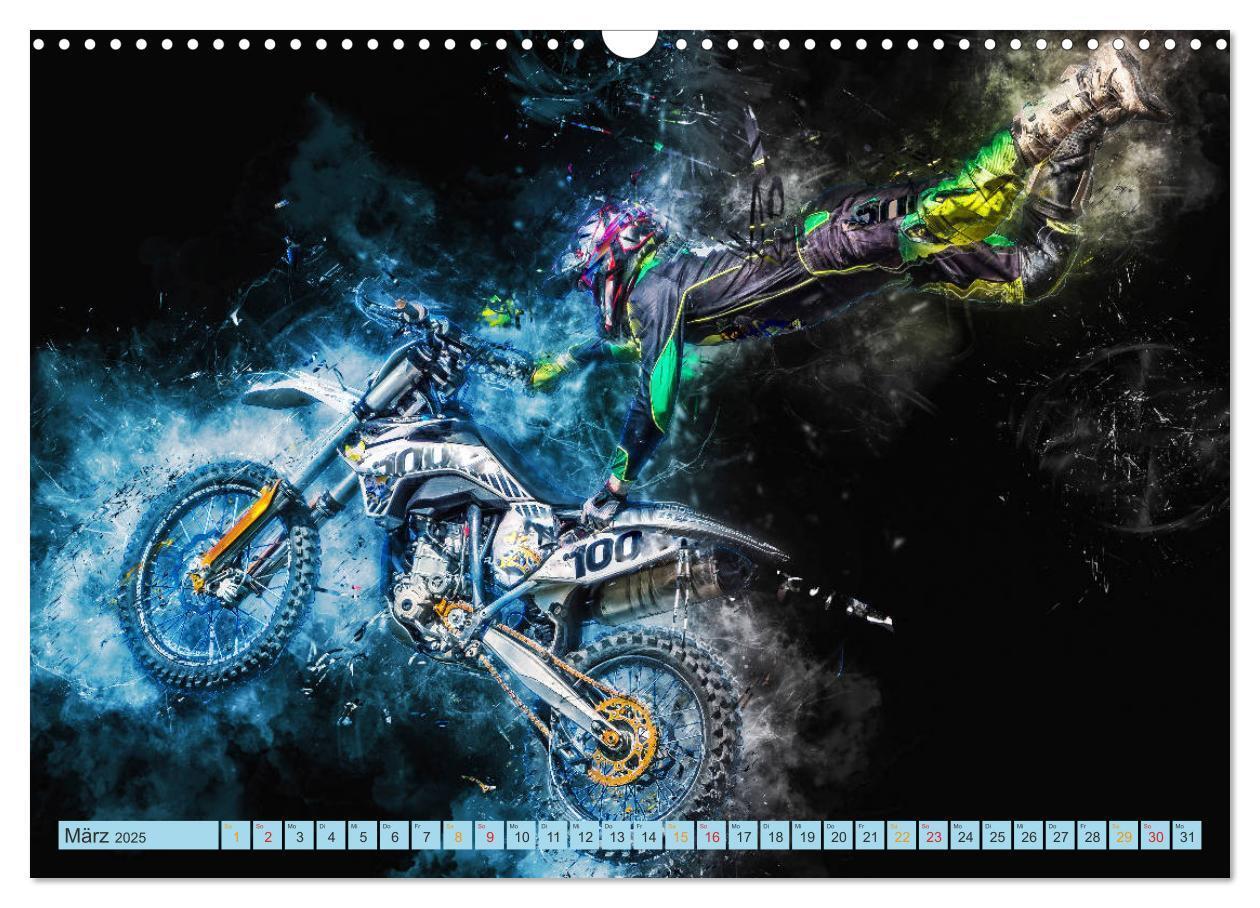 Bild: 9783435409891 | Motocross - extrem cool (Wandkalender 2025 DIN A3 quer), CALVENDO...