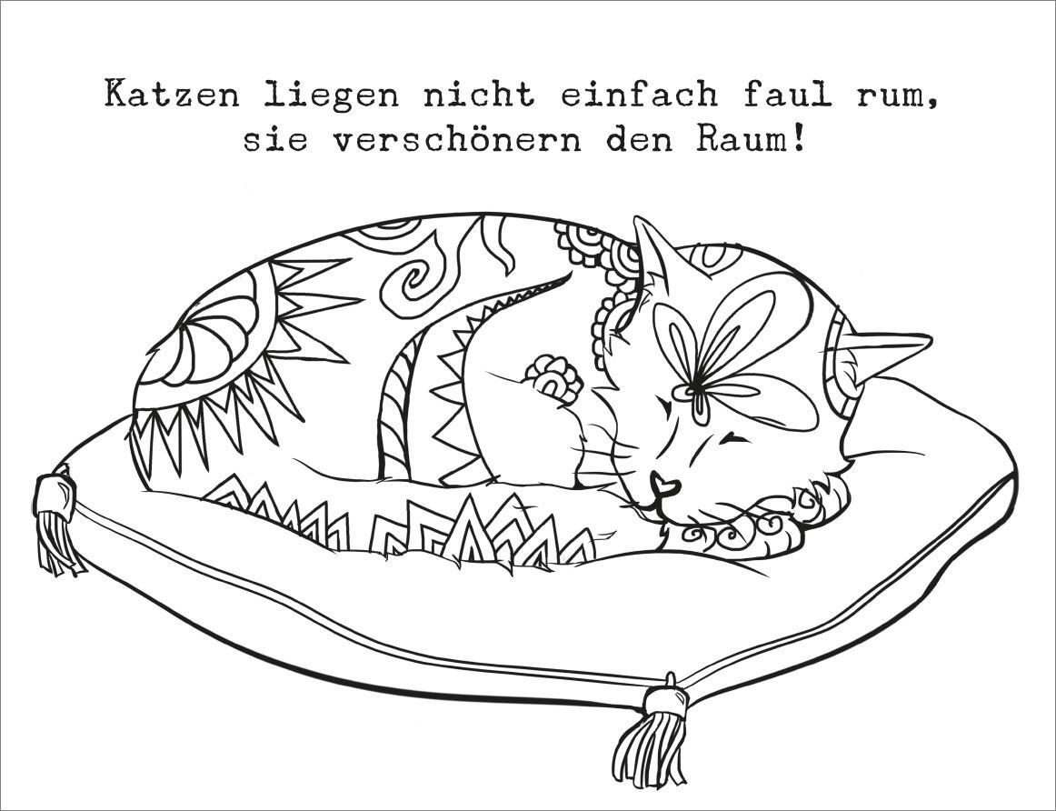 Bild: 9783832802615 | Freche Katzen | Das lustige Malbuch für Katzenfreundinnen | Buch