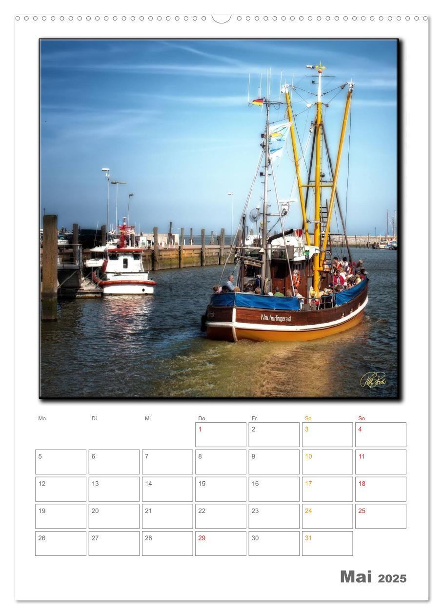 Bild: 9783457049457 | Ostfriesland - Hafen Neuharlingersiel (Wandkalender 2025 DIN A2...