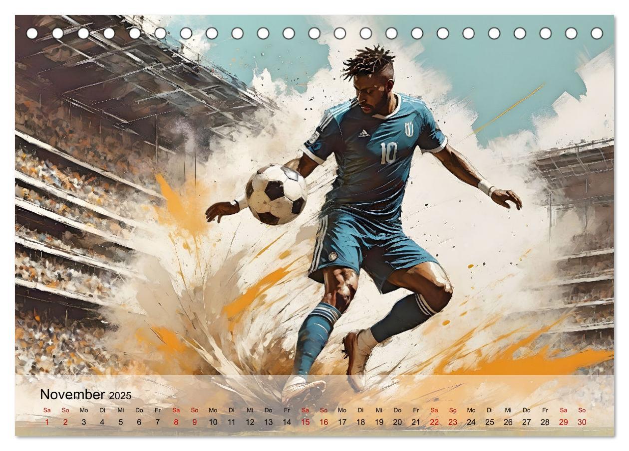 Bild: 9783457178904 | Fußball - Finale (Tischkalender 2025 DIN A5 quer), CALVENDO...