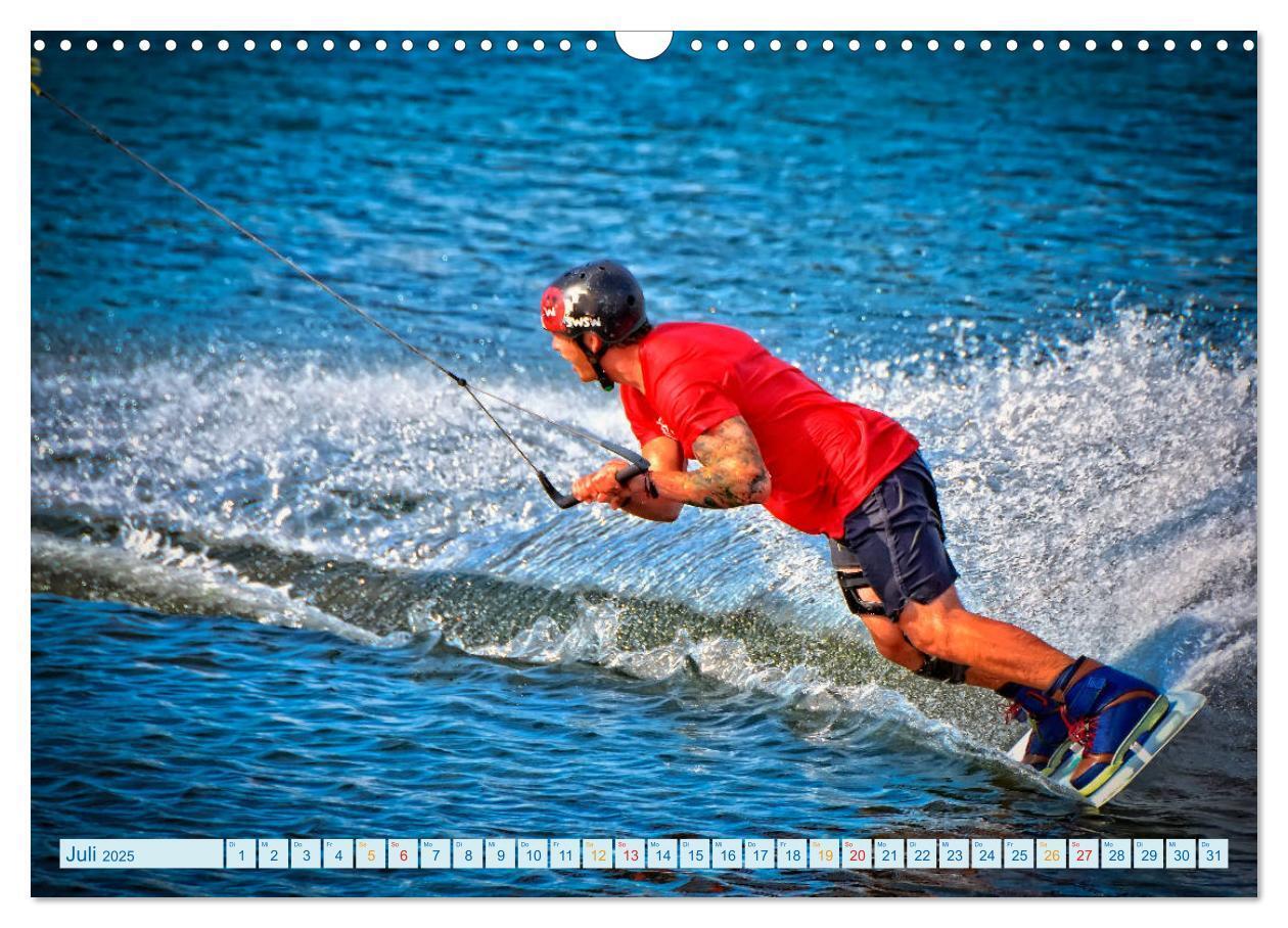 Bild: 9783435368723 | Wakeboarden (Wandkalender 2025 DIN A3 quer), CALVENDO Monatskalender