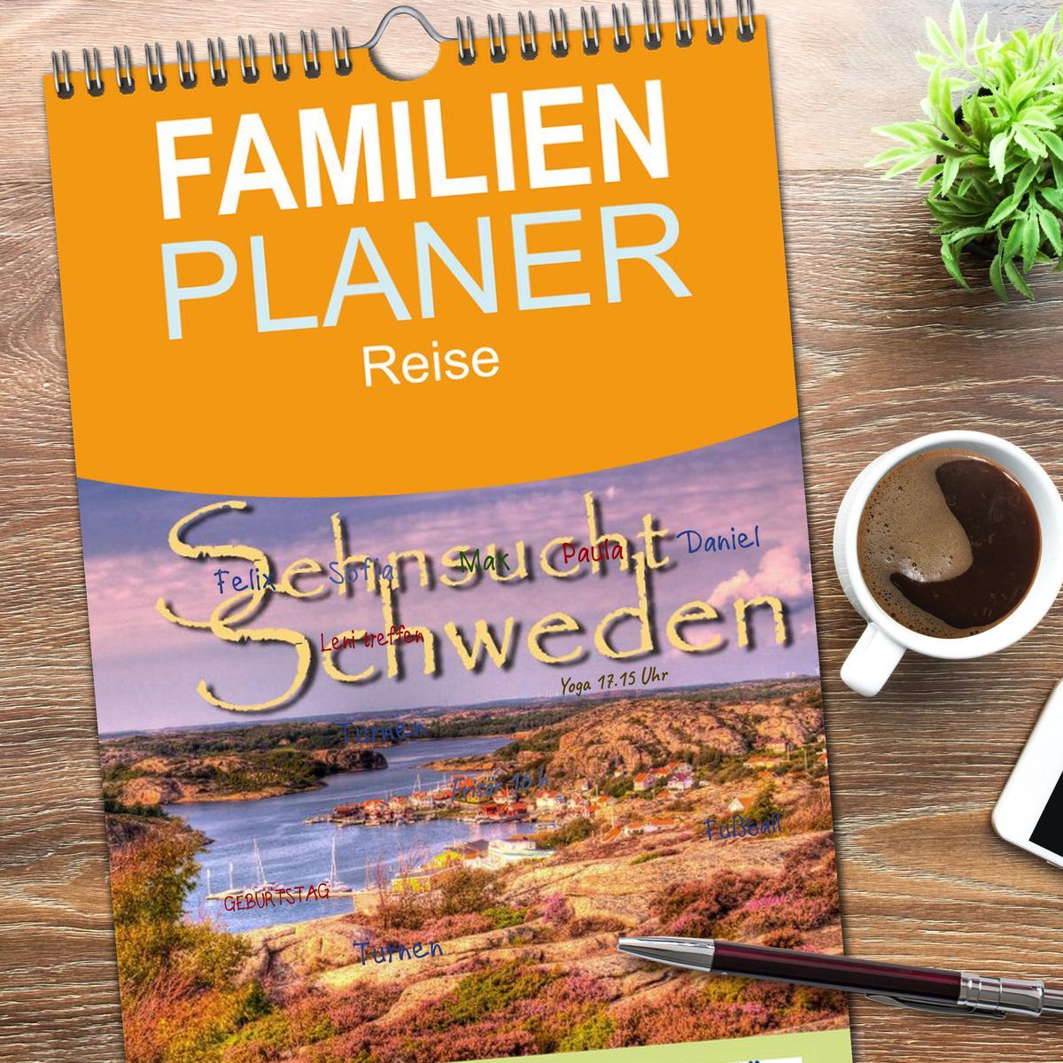 Bild: 9783457115350 | Familienplaner 2025 - Sehnsucht Schweden - Sverige mit 5 Spalten...