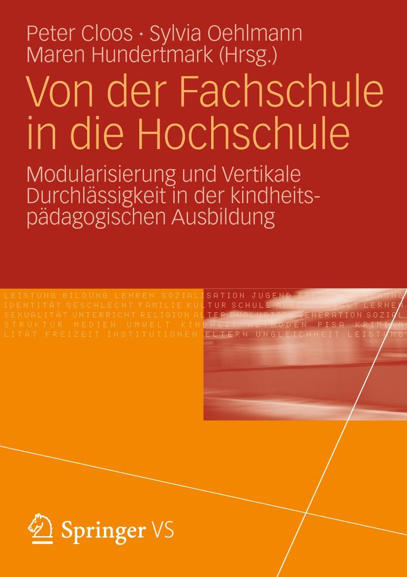 Cover: 9783531171876 | Von der Fachschule in die Hochschule | Peter Cloos (u. a.) | Buch | i