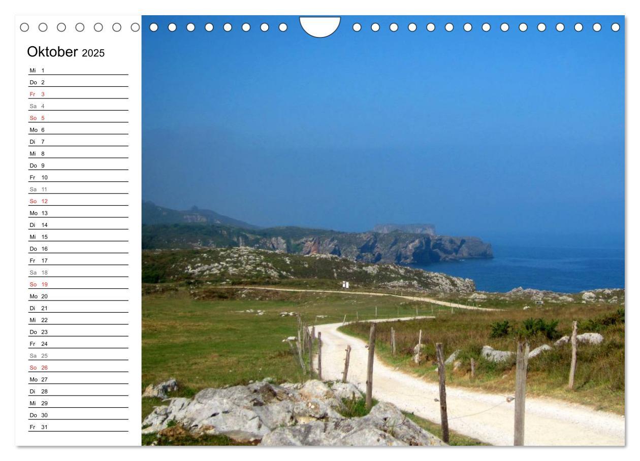 Bild: 9783435520961 | Camino del norte - Küstenweg (Wandkalender 2025 DIN A4 quer),...