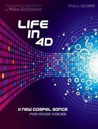 Cover: 9783940745521 | Life in 4D | 11 Songs | Niko Schlenker | Klavierauszug | Englisch