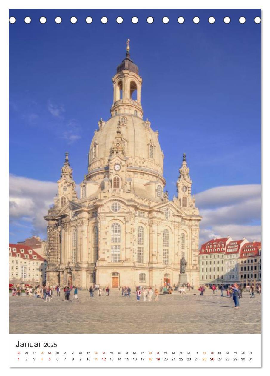 Bild: 9783435880447 | Highlights in Dresden (Tischkalender 2025 DIN A5 hoch), CALVENDO...