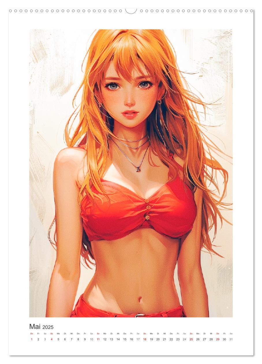 Bild: 9783383810855 | Manga-Girls. Coole Comics mit Ausstrahlungskraft (Wandkalender 2025...