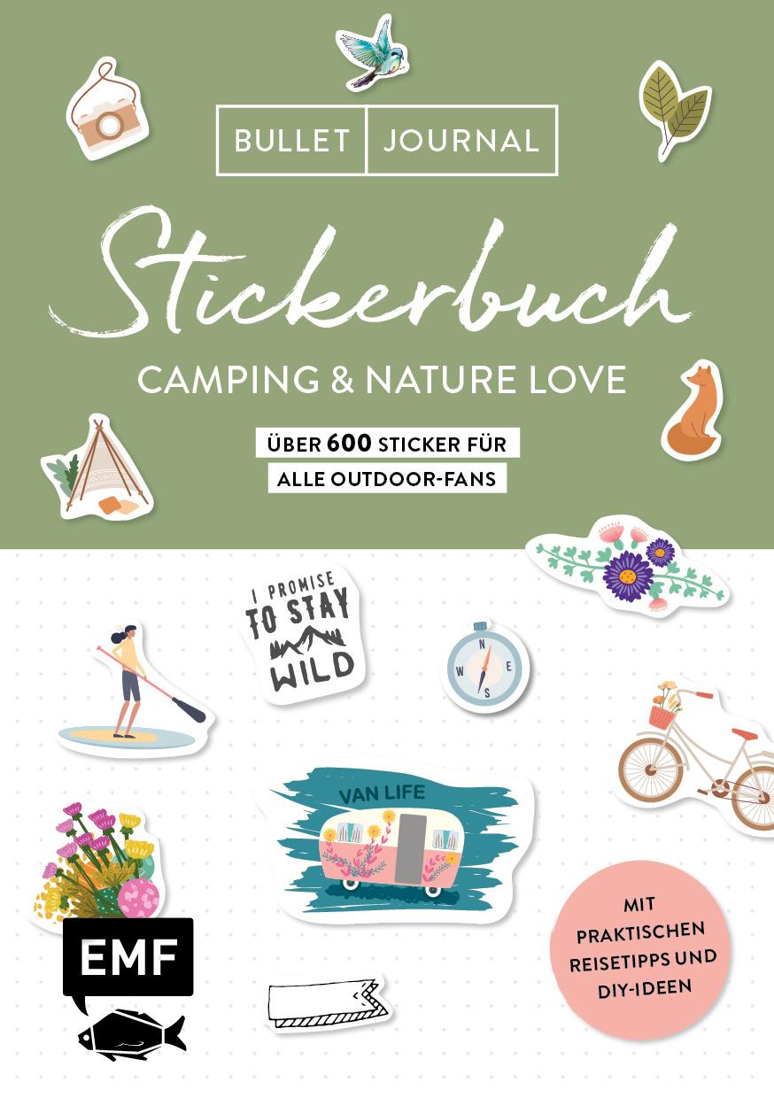 Cover: 9783745910070 | Bullet Journal Stickerbuch - Camping &amp; Nature Love - Über 600...