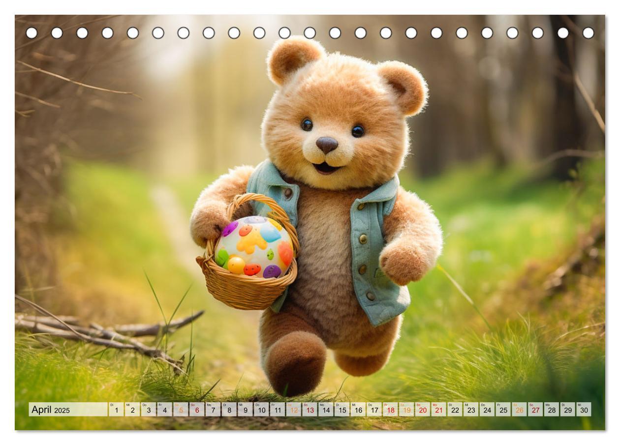 Bild: 9783383876493 | Teddybär und seine Abenteuer (Tischkalender 2025 DIN A5 quer),...