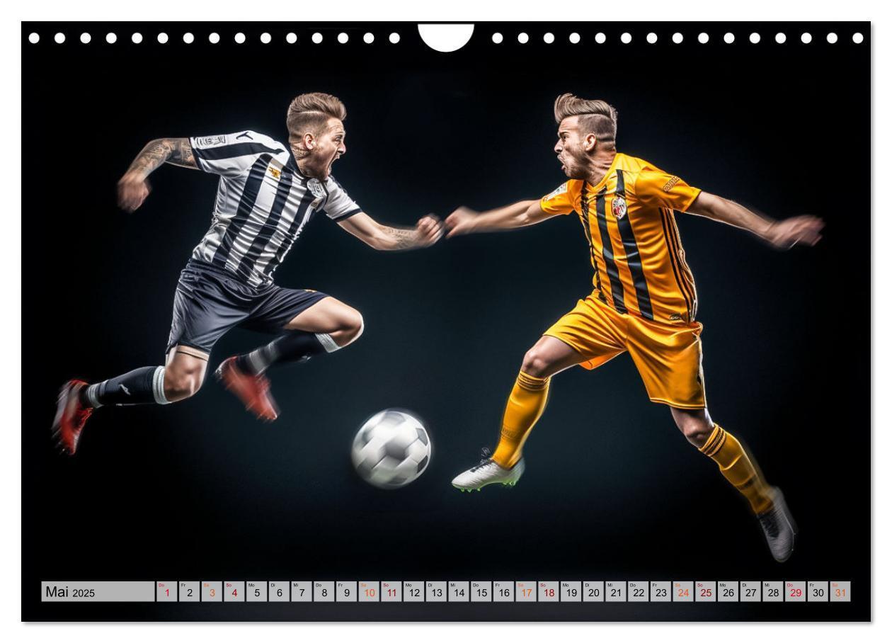 Bild: 9783383780394 | Fussball - Zweikampf (Wandkalender 2025 DIN A4 quer), CALVENDO...