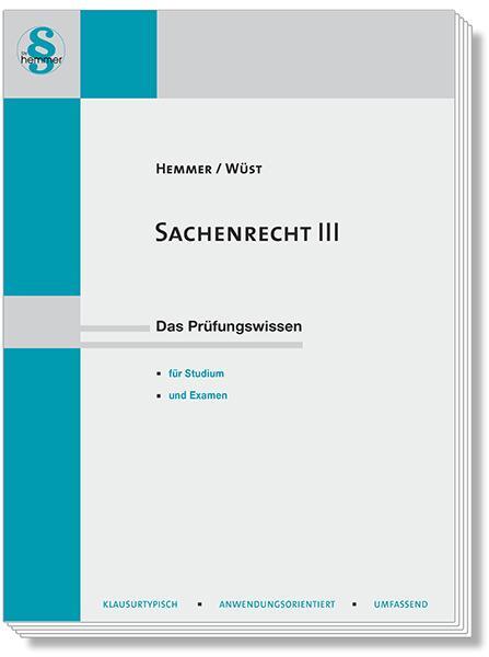 Cover: 9783968382746 | Sachenrecht III | Das Prüfungswissen für Studium und Examen | Buch