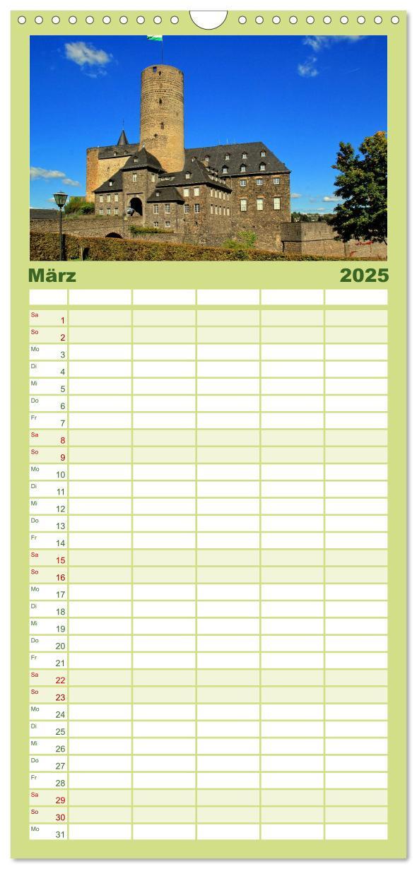 Bild: 9783457105580 | Familienplaner 2025 - Burgenland Eifel mit 5 Spalten (Wandkalender,...