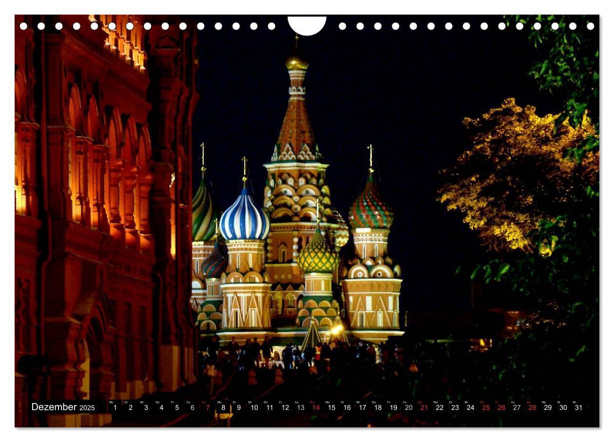 Bild: 9783435592647 | Weltmetropole Moskau (Wandkalender 2025 DIN A4 quer), CALVENDO...