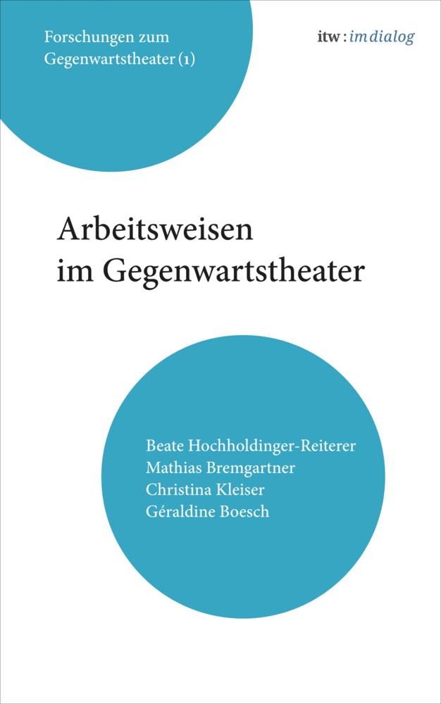 Cover: 9783895813573 | itw : im dialog - Band 1: Arbeitsweisen im Gegenwartstheater | Buch