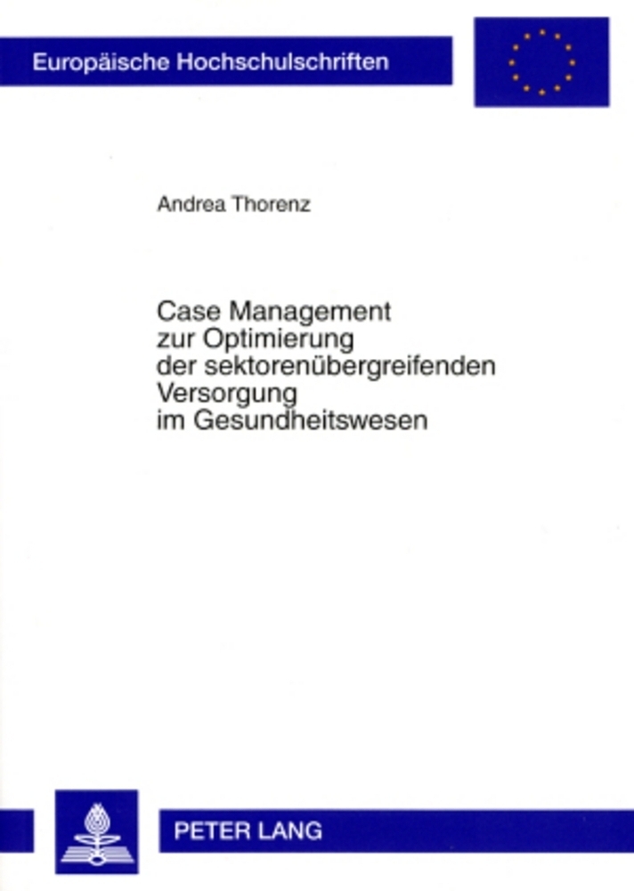 Cover: 9783631567890 | Case Management zur Optimierung der sektorenübergreifenden...