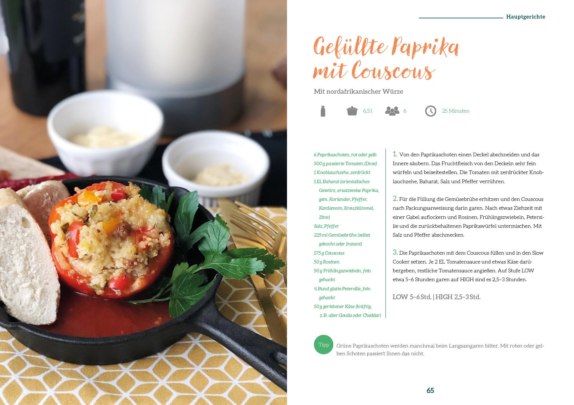 Bild: 9783742316943 | Vegetarisch kochen mit dem Slow Cooker | Gabriele Frankemölle | Buch