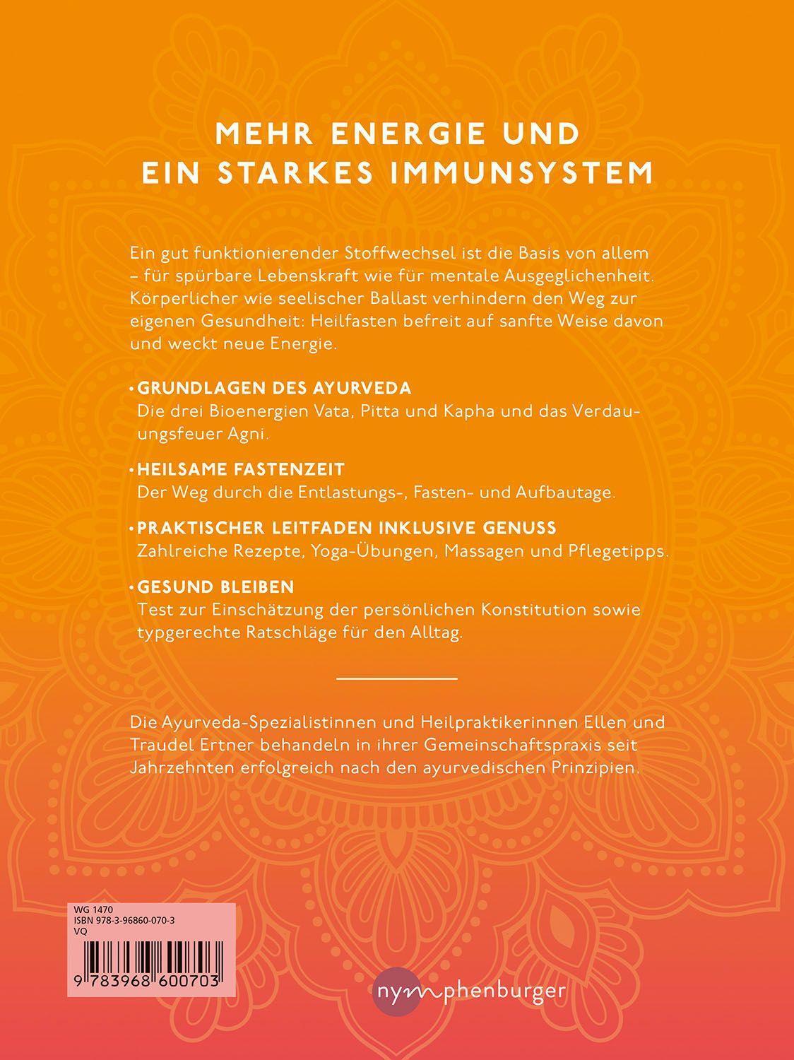 Bild: 9783968600703 | Ayurvedisches Heilfasten | Ellen Ertner (u. a.) | Buch | 136 S. | 2023