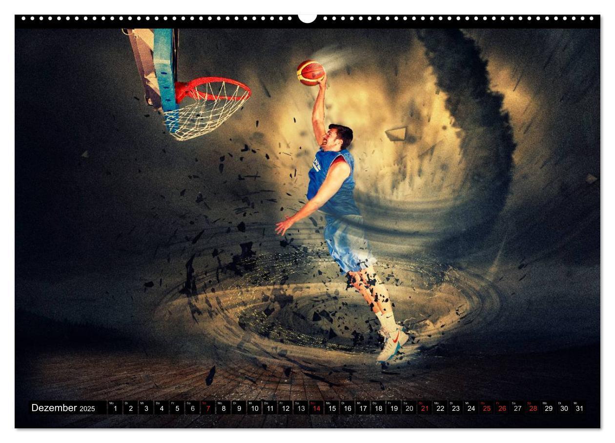 Bild: 9783435615957 | Basketball Fantasiewelten (Wandkalender 2025 DIN A2 quer), CALVENDO...