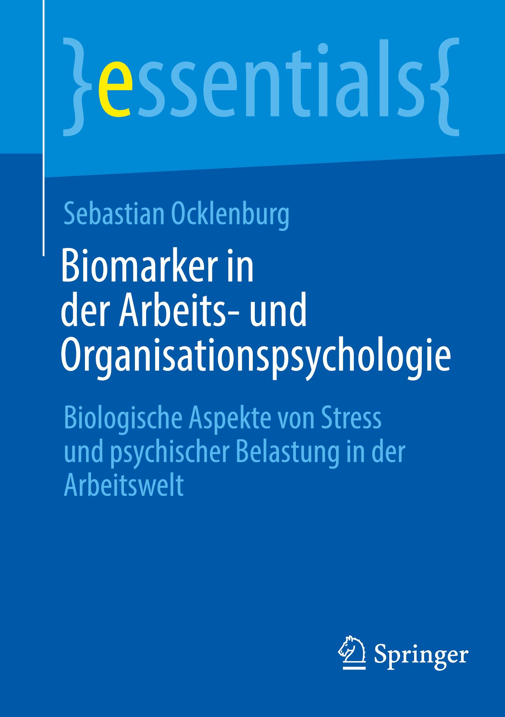 Cover: 9783662703663 | Biomarker in der Arbeits- und Organisationspsychologie | Ocklenburg