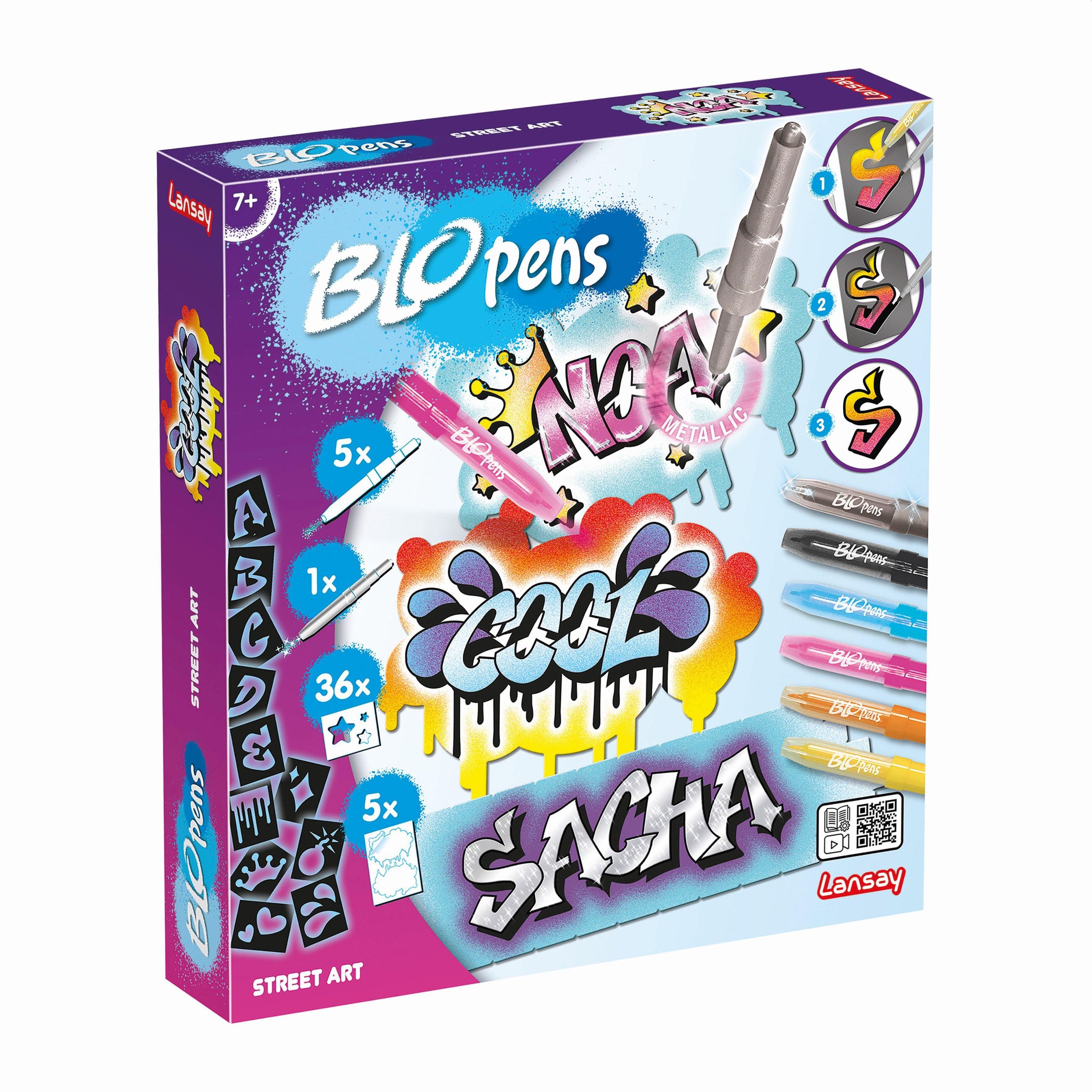 Cover: 3181860236451 | Blopens - Sprühstifteset Graffiti | Street Art | Lansay | 3223645