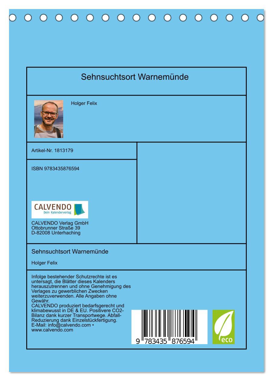 Bild: 9783435876594 | Sehnsuchtsort Warnemünde (Tischkalender 2025 DIN A5 hoch), CALVENDO...