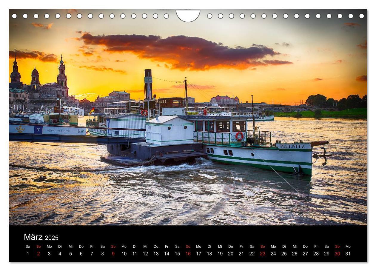 Bild: 9783435610457 | Schaufelraddampfer (Wandkalender 2025 DIN A4 quer), CALVENDO...