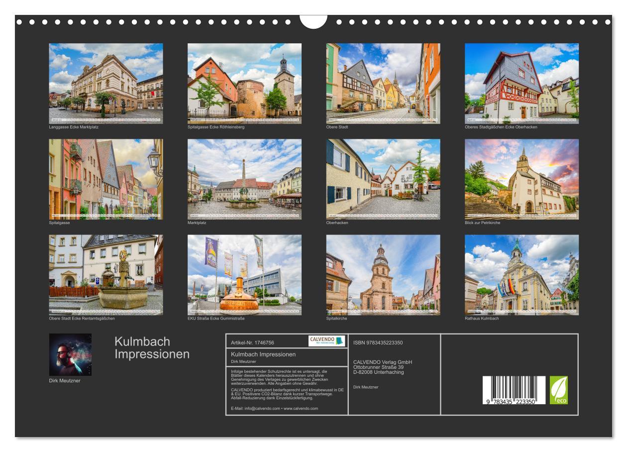 Bild: 9783435223350 | Kulmbach Impressionen (Wandkalender 2025 DIN A3 quer), CALVENDO...