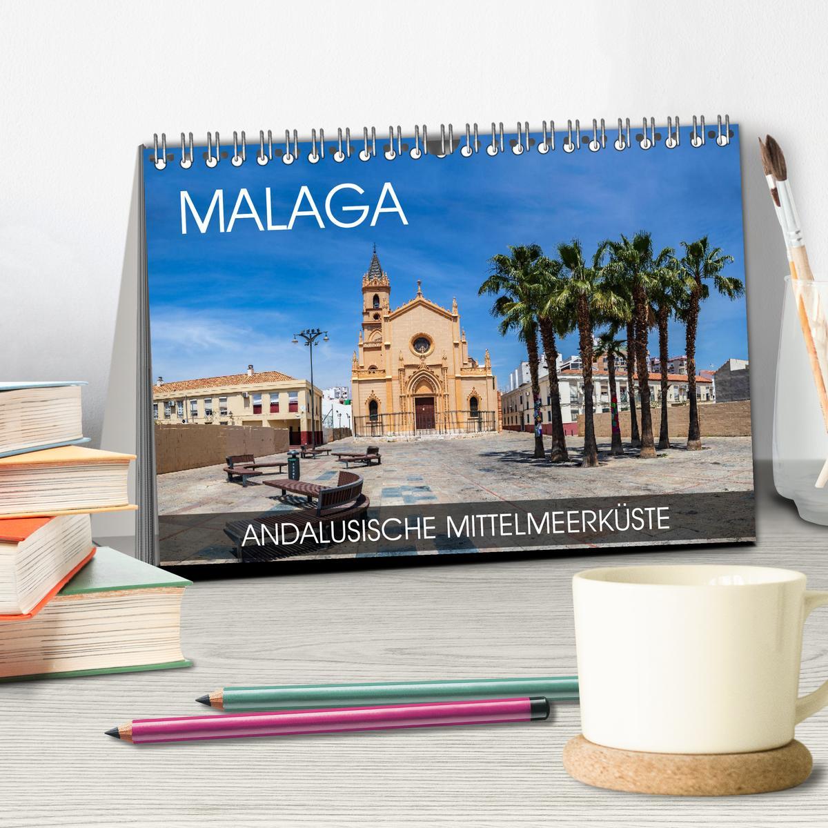 Bild: 9783435230334 | Malaga - andalusische Mittelmeerküste (Tischkalender 2025 DIN A5...