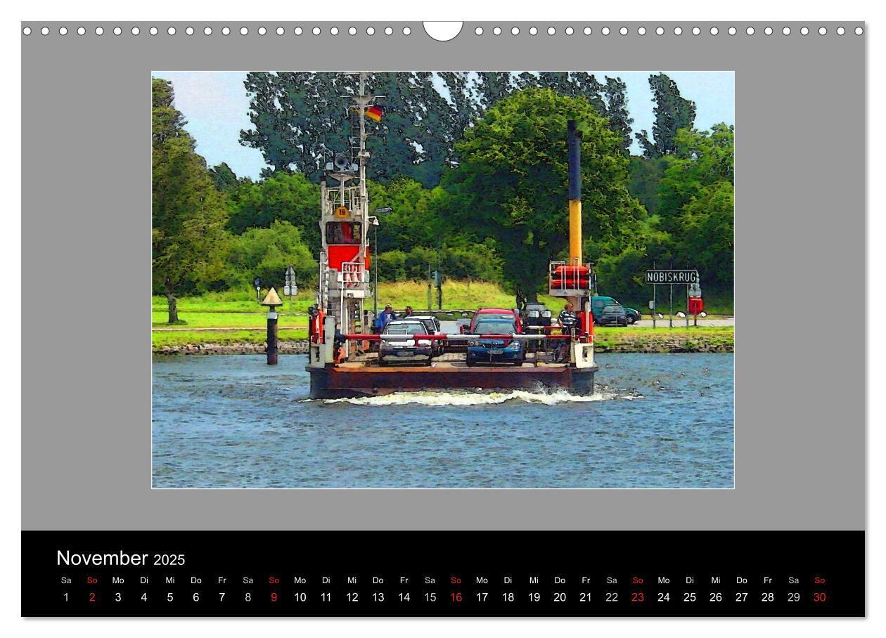 Bild: 9783435818778 | Am Nord- Ostsee-Kanal (Wandkalender 2025 DIN A3 quer), CALVENDO...