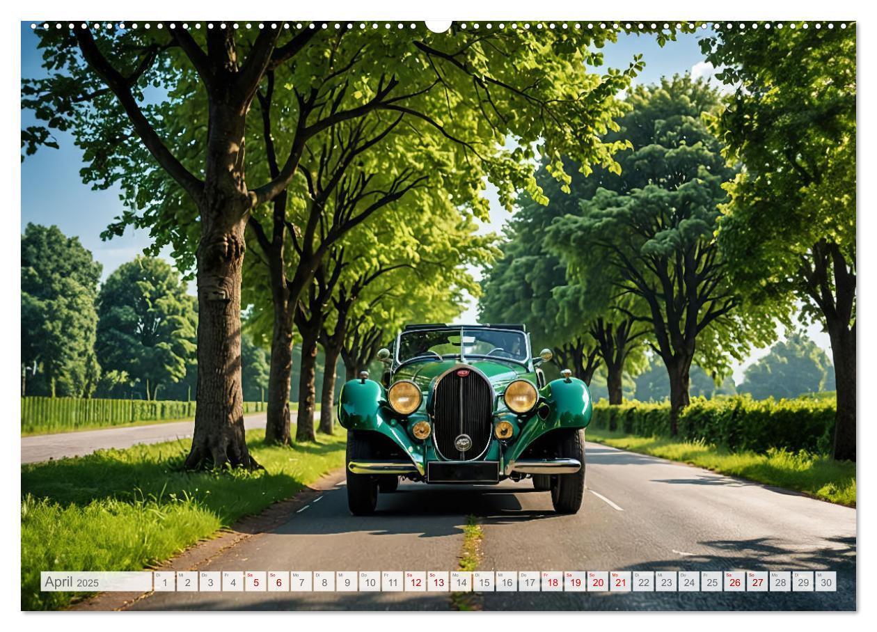 Bild: 9783457137628 | Virtual Classic Cars (Wandkalender 2025 DIN A2 quer), CALVENDO...