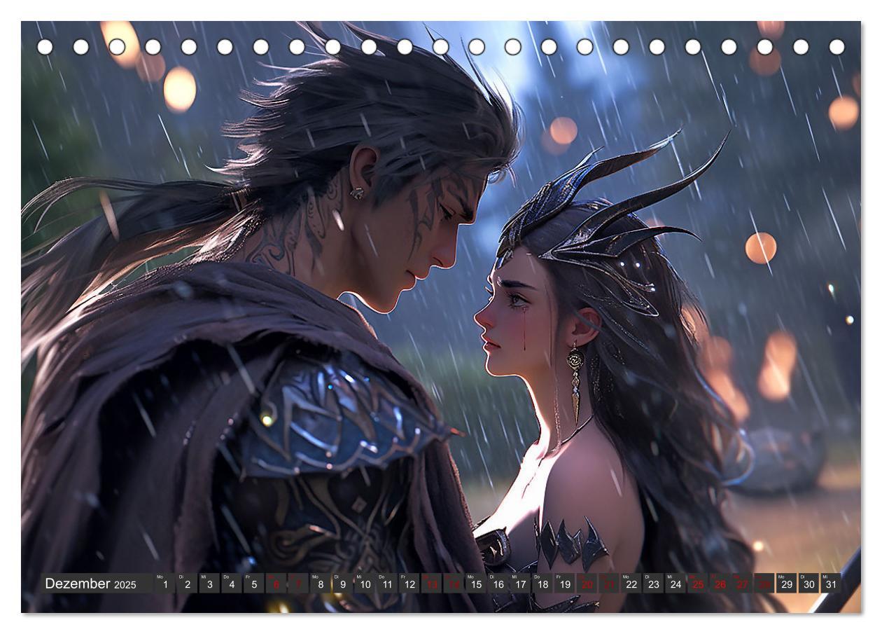 Bild: 9783383886676 | Fantasy in Love (Tischkalender 2025 DIN A5 quer), CALVENDO...