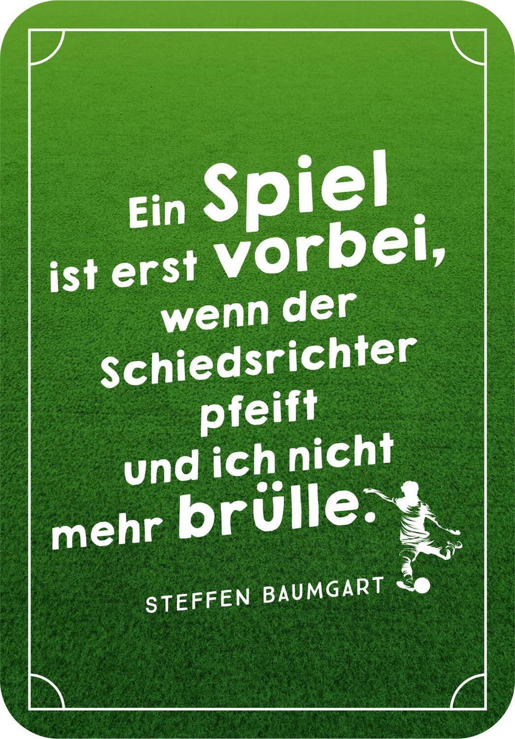 Bild: 9783845858463 | Die besten ever Fußballsprüche | 50 witzige Zitate | Taschenbuch