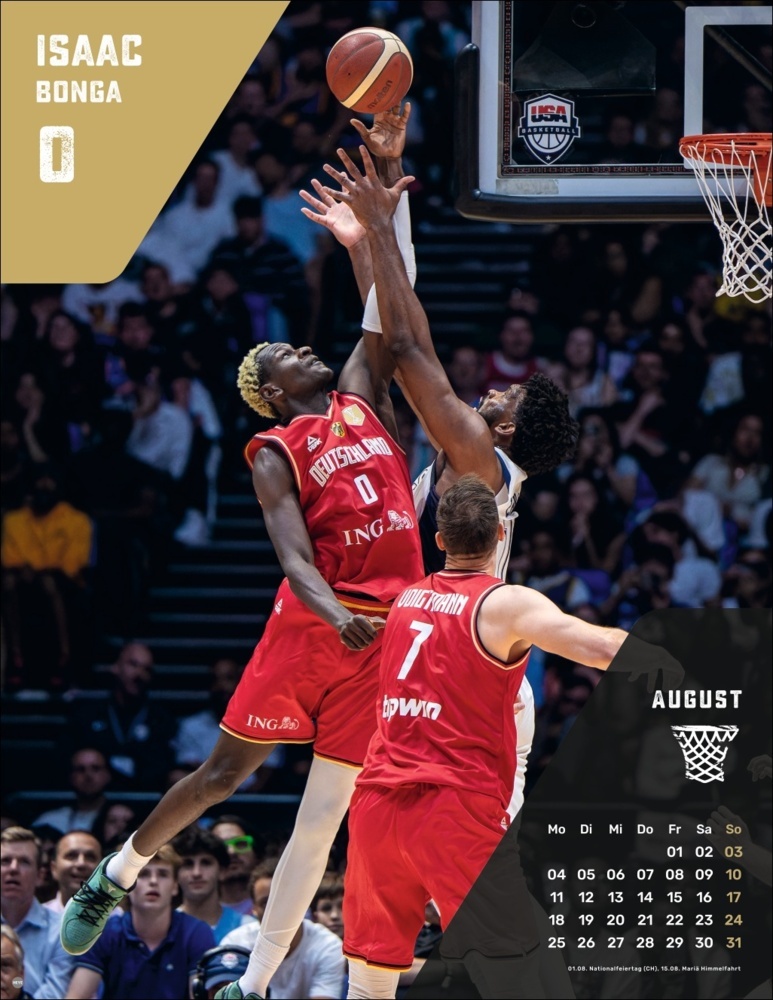 Bild: 9783756413324 | DBB Basketball Posterkalender 2025 | Kalender | Spiralbindung | 15 S.