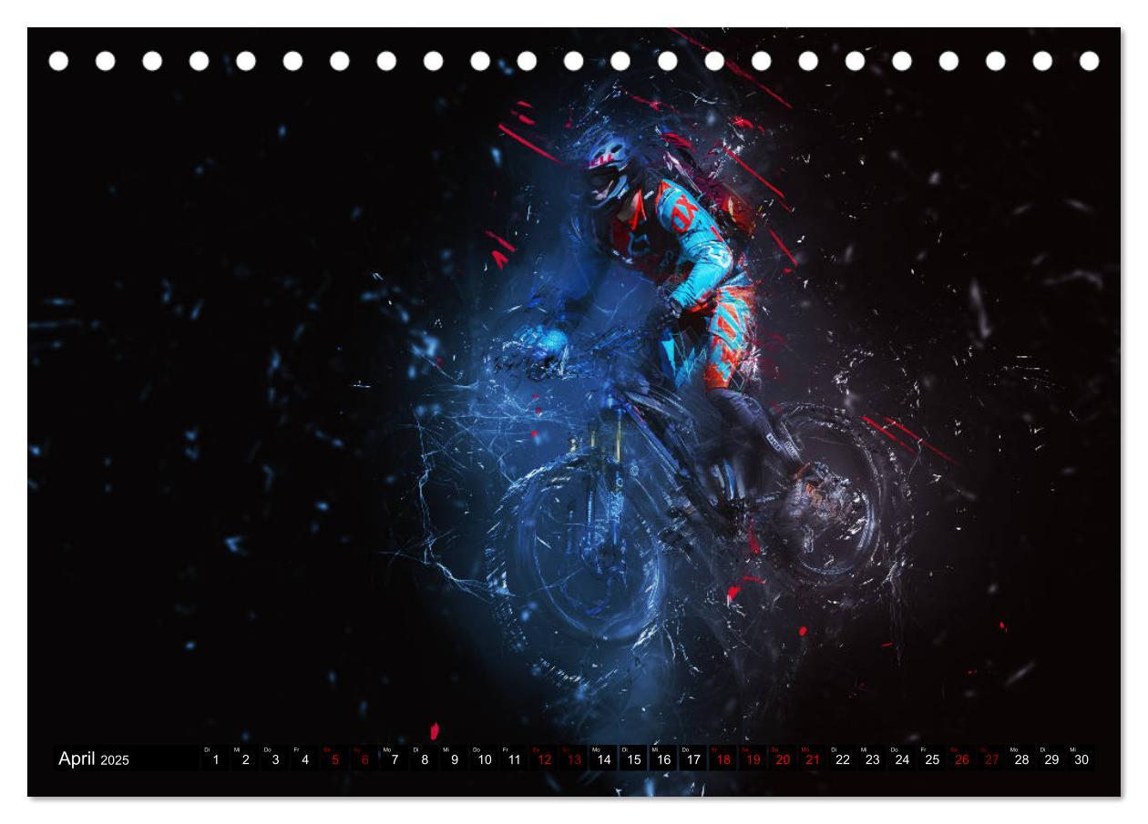 Bild: 9783435431885 | Downhill Explosion (Tischkalender 2025 DIN A5 quer), CALVENDO...