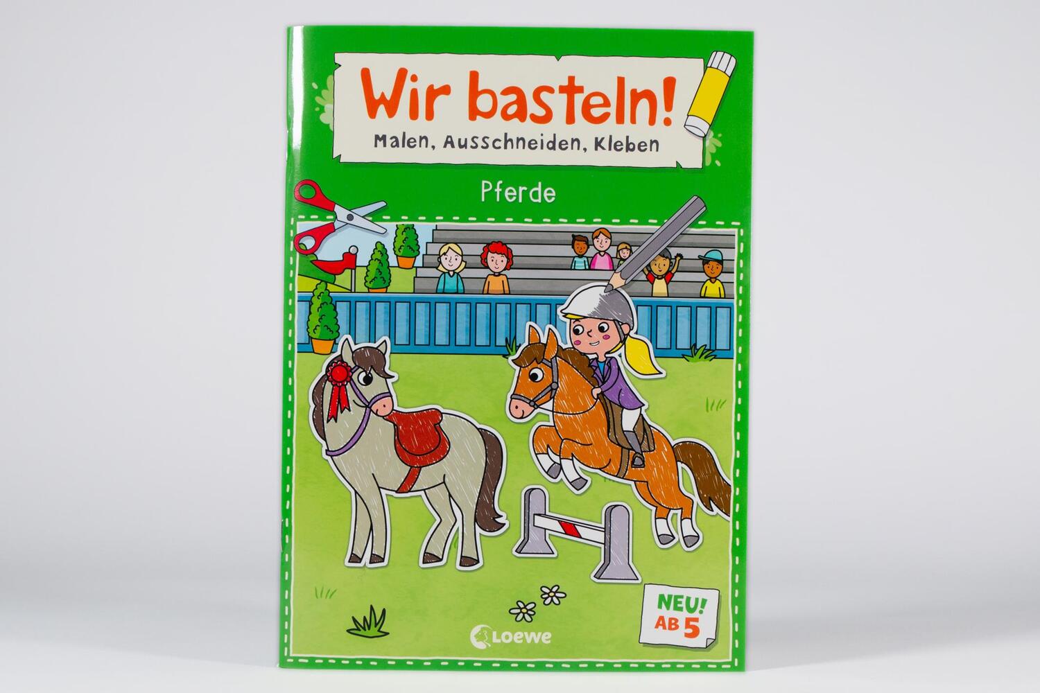 Bild: 9783743216211 | Wir basteln! ab 5 Jahren - Malen, Ausschneiden, Kleben - Pferde | Buch