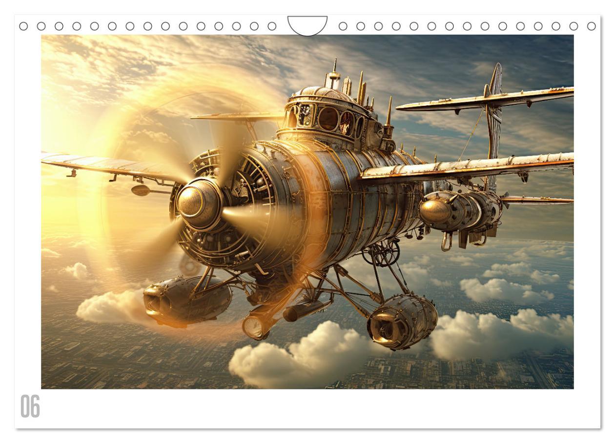 Bild: 9783383863554 | Steampunk Luftfahrt (Wandkalender 2025 DIN A4 quer), CALVENDO...