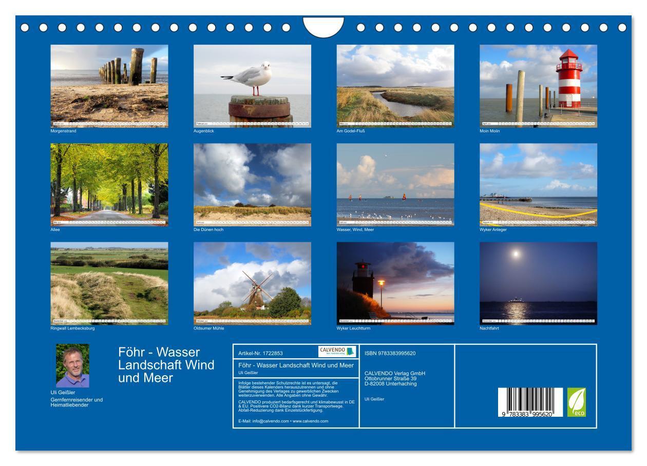 Bild: 9783383995620 | Föhr - Wasser Landschaft Wind und Meer (Wandkalender 2025 DIN A4...