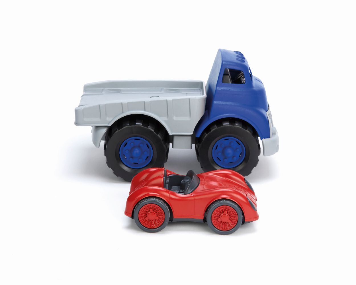 Bild: 793573714817 | GREENTOYS - Tieflader mit rotem Rennwagen | Stück | 2023 | GREENTOYS