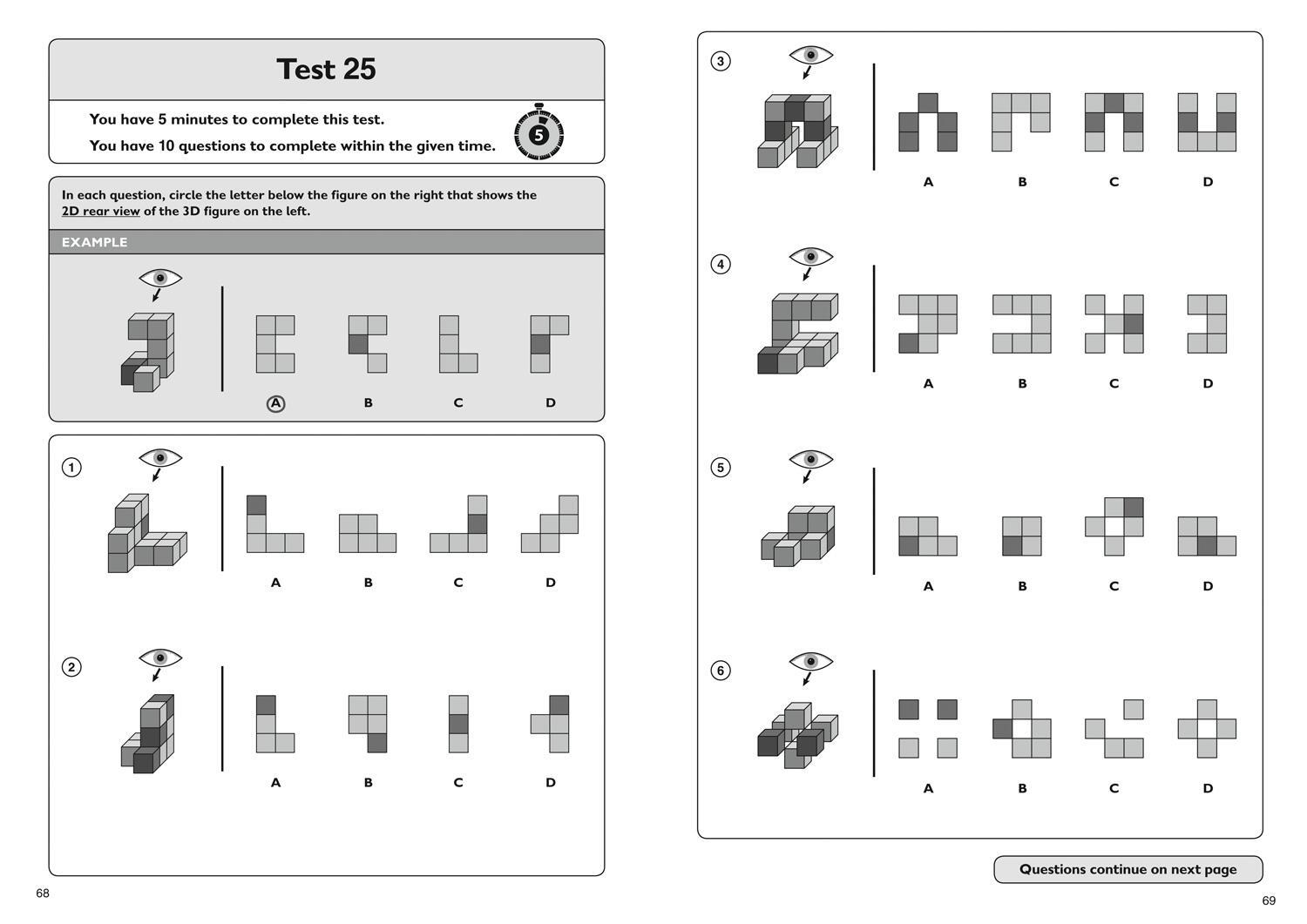 Bild: 9781844199204 | 11+ Spatial Reasoning Quick Practice Tests Age 10-11 (Year 6) | 11+