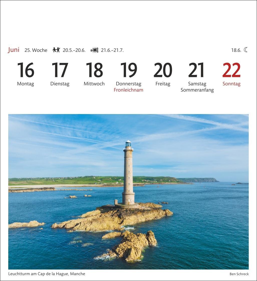 Bild: 9783840034794 | Bretagne &amp; Normandie Sehnsuchtskalender 2025 - Wochenkalender mit...