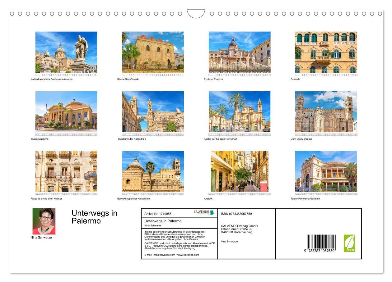 Bild: 9783383957659 | Unterwegs in Palermo (Wandkalender 2025 DIN A3 quer), CALVENDO...