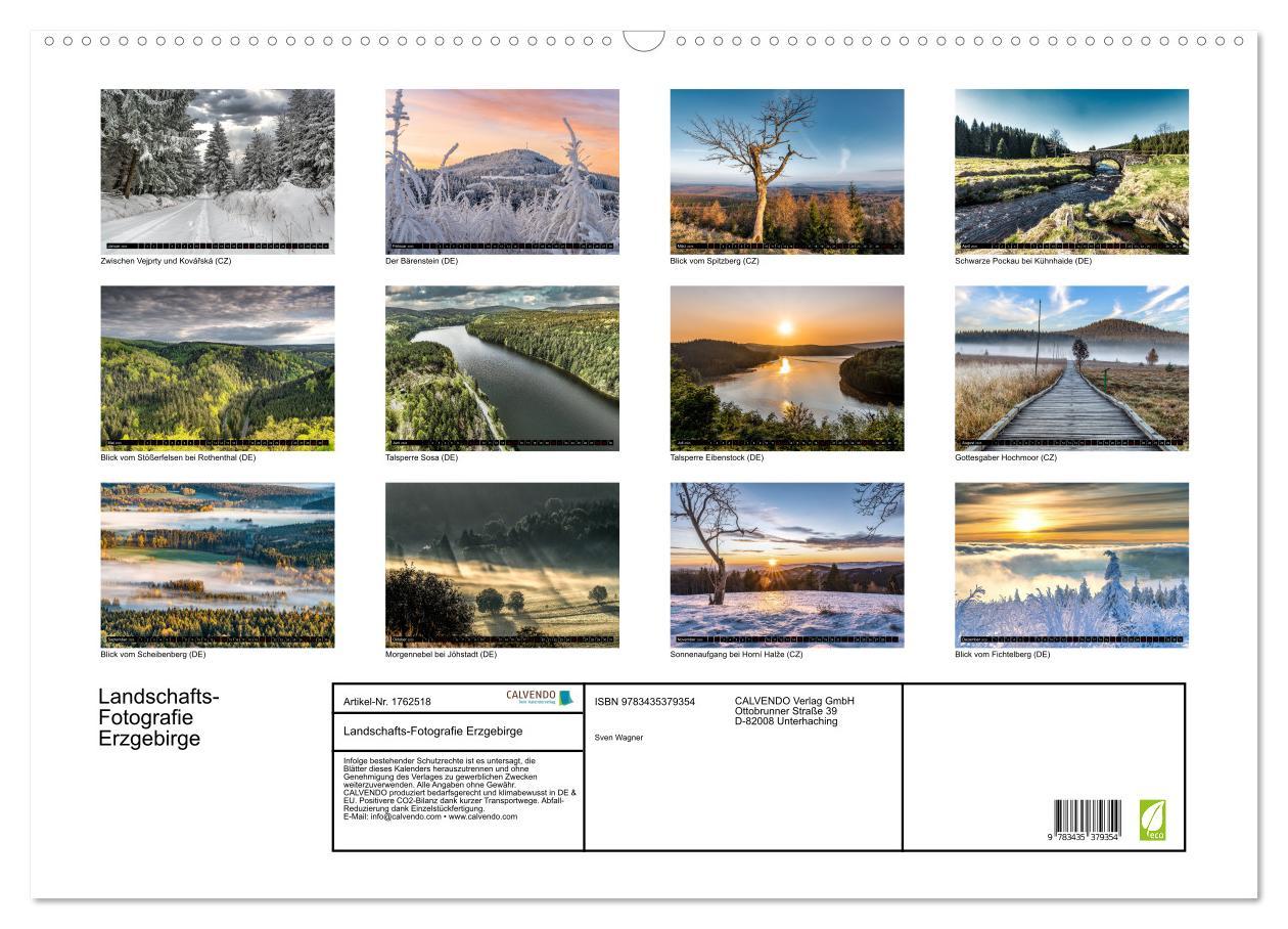 Bild: 9783435379354 | Landschafts-Fotografie Erzgebirge (Wandkalender 2025 DIN A2 quer),...