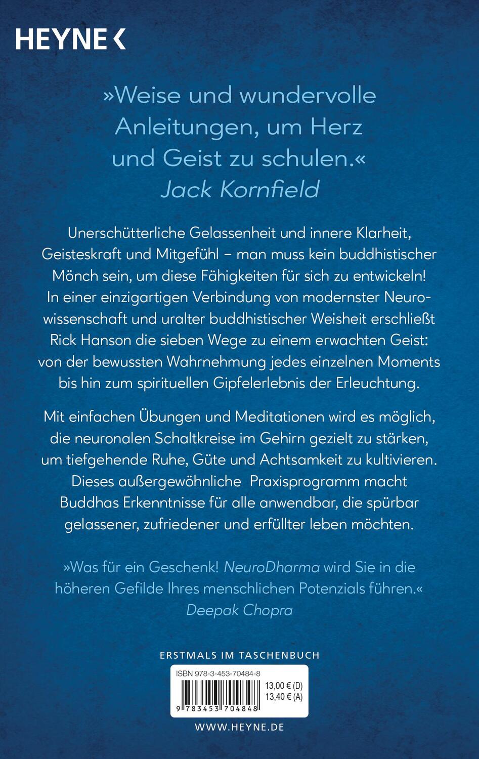 Bild: 9783453704848 | NeuroDharma | Rick Hanson | Taschenbuch | 352 S. | Deutsch | 2024